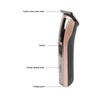 Electric Hair Clipper USB Rechargeable Hair Grooming Trimmer with 3