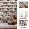 Commomy 10 Pcs Faux Brick Wall Panels - Small Size