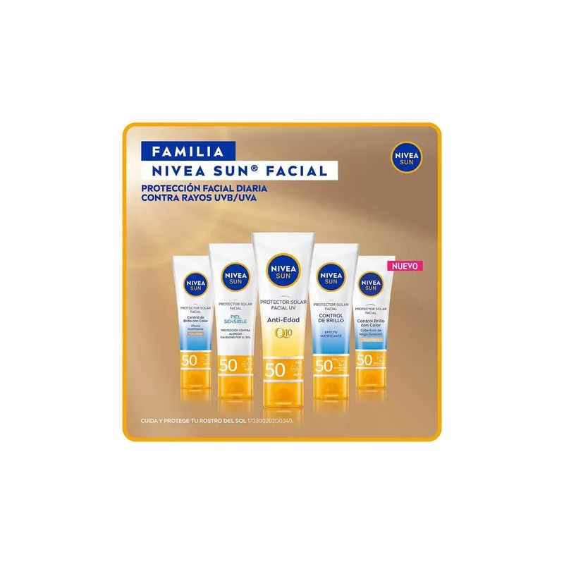 Protector Solar Facial Nivea Sun Antiedad Fps50 50ml
