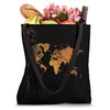World Map Grunge Tote Bag
