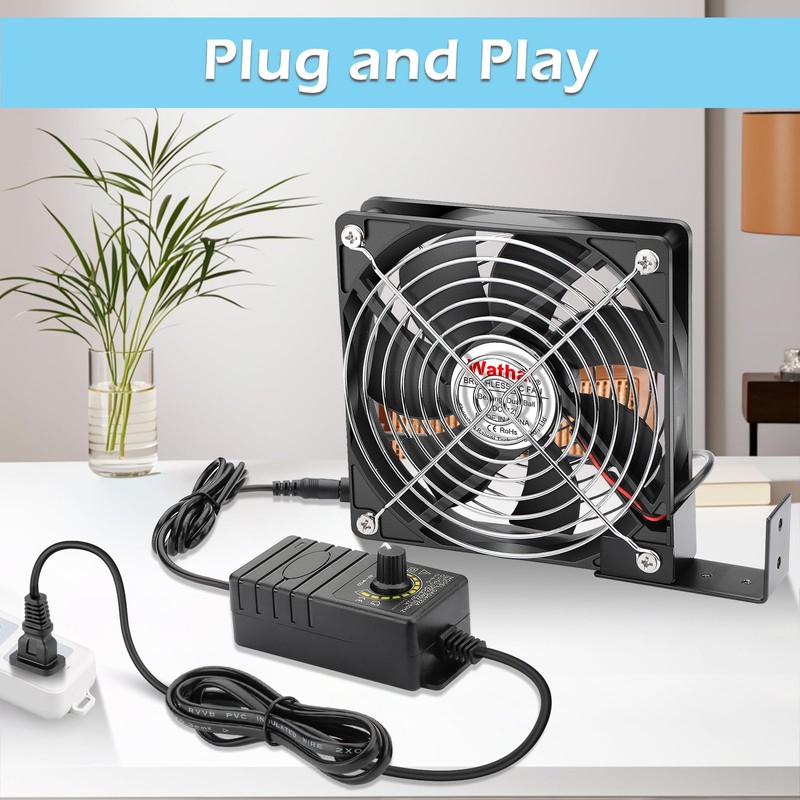 Wathai 120mm x 25mm Small Box Muffin Fan Dual Ball