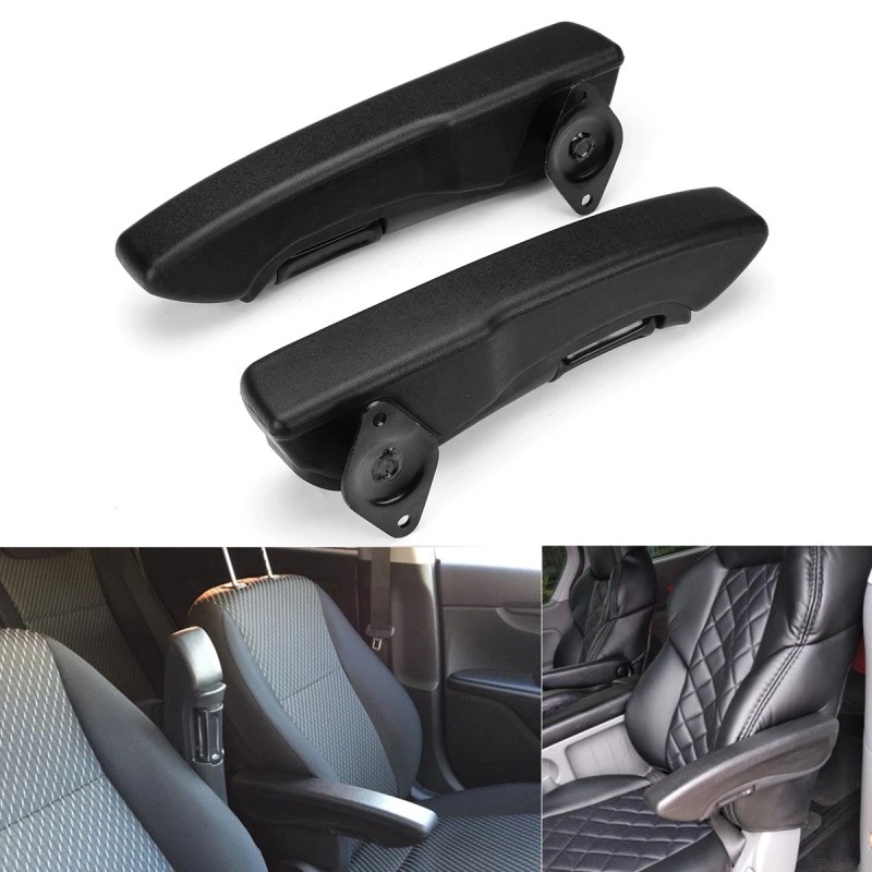 LUC 2 PCS Universal Adjustable Car Seat Arm Rest Armrest
