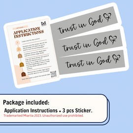 KATINAT 3X I Love You Drive Safe Mirror Sticker, Car Stickers for Women, Automotive Decals, Rear View Mirror Sticker, Stocking Stuffers for Women, Men, I Love You Gifts (TIG Black)