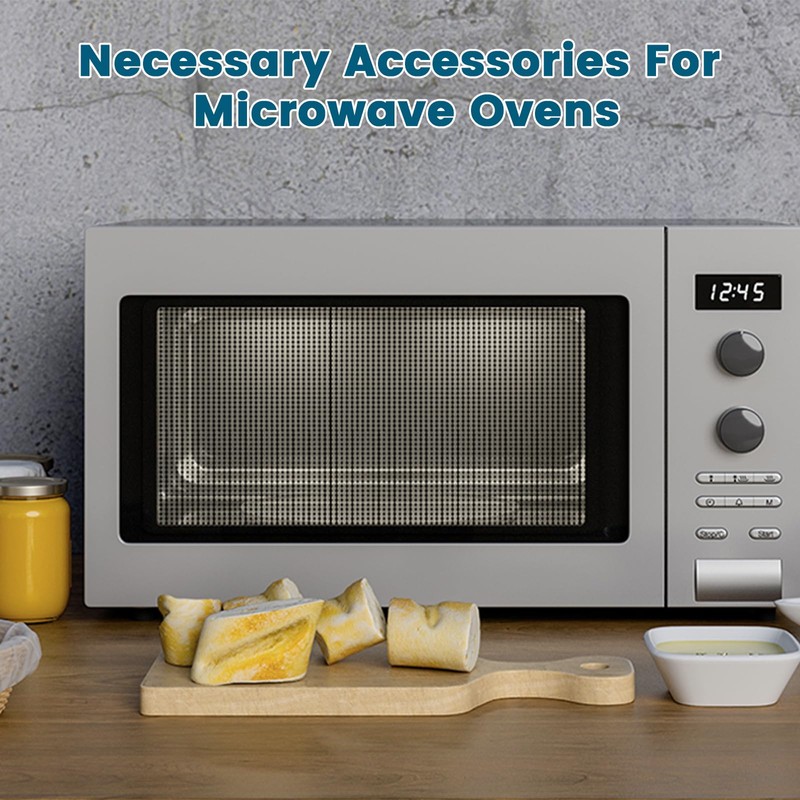 SATUY 7.5" Microwave Turntable Ring, Microwave Oven Glass Plate Tray