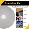 WorkBless 6-Inch Diamond Grinding Disc for Polishing, Sanding, Lapidary -