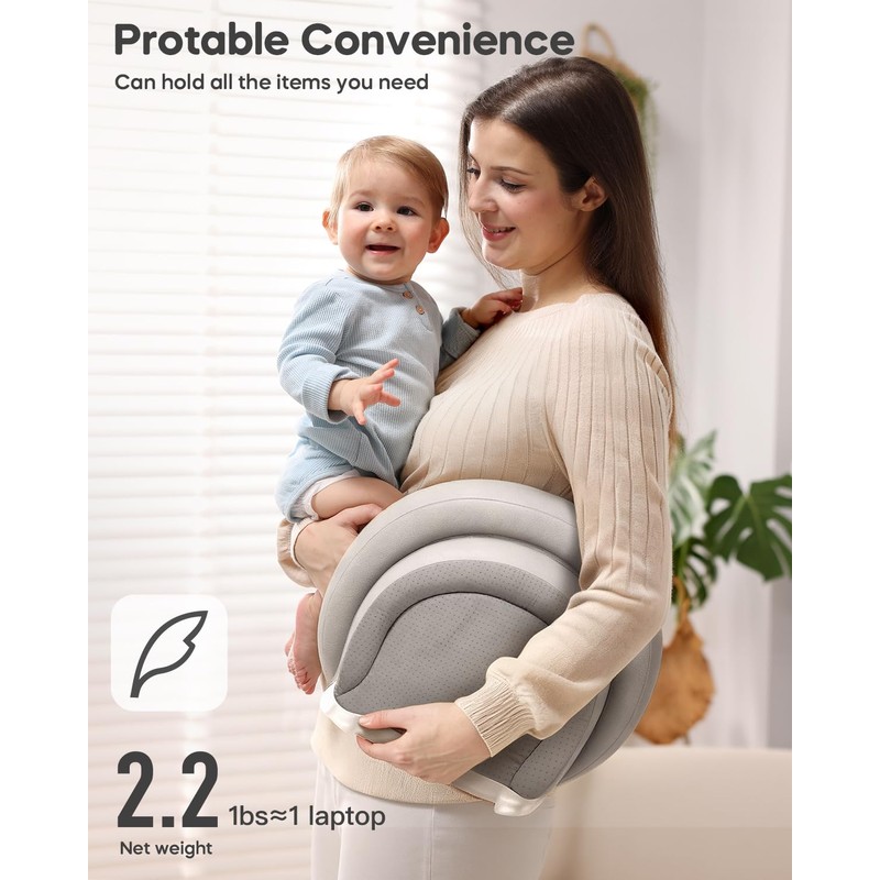 Baby Changing Pad with Waterproof & Wipe-Clean, Non-Slip Foldable PU