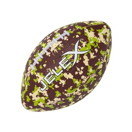 JELEX Touchdown American Rubber Football with Classic Stitching and Excellent Jumping and Flying Property Optimal Handness with Good Grip Weight: 400 g (Camouflage Green)