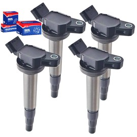 Kacrik [4pcs] Ignition Coil 1.8L L4 for Toyota Corolla Matrix Prius V Plug-in Pontiac Vibe Scion xD Lexus CT200h # 90919-02258,90919-02252, 90919-C2003