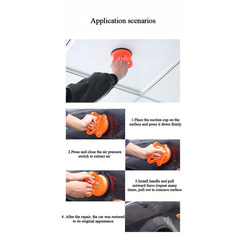 JokZan Dent Puller,2 Pack Car Dent Removal Kit Handle Lifter,Powerful