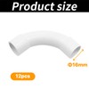 ZWWOGE Pack of 12 Pipe Elbows M16 PVC Pipe Elbow