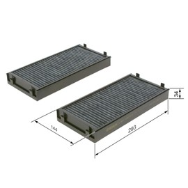 Bosch 1987432419 Activ Carb Pass Comp Filt