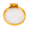 Laroal Small Floating Shelf With Gold Frame Wall Mounted Round