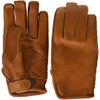 JRP Motorcycle Leather Gloves, Raised Cowhide Gloves, Light Brown, S