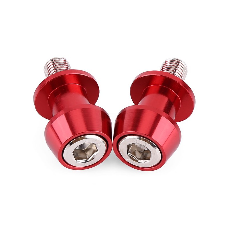 Voluxe 8mm Motorcycle CNC Swing Arm Spool, Aluminium Alloy Sliders