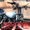 Motorcycle Handlebar Risers, 6" Straight Challenger Riser Extension Kit, 1''