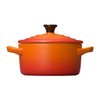 Le Creuset Mini Round Cocotte with BK Orange -JP PKG
