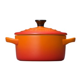 Le Creuset Mini Round Cocotte with BK Orange -JP PKG