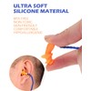 12 Pairs Corded Silicone Ear Plugs - Individually Wrapped -