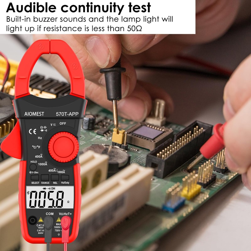 AI-US-570T-APP Medidor de abrazadera con APP