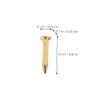 LALAFINA 100pcs Copper Round Head Furniture Nails Sharp Copper Nails