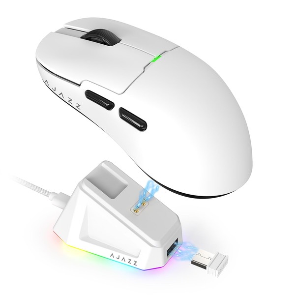 Ajazz AJ159 Dual Mode 2.4G/USB-C 56g Lightweight Gaming/Office Mouse with