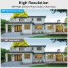 Sansco 2PCS 2K Solar 3MP Home Wireless Security Camera Wifi