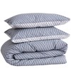 LERUUM Bed Linen Set 135 x 200 cm Cotton Grey
