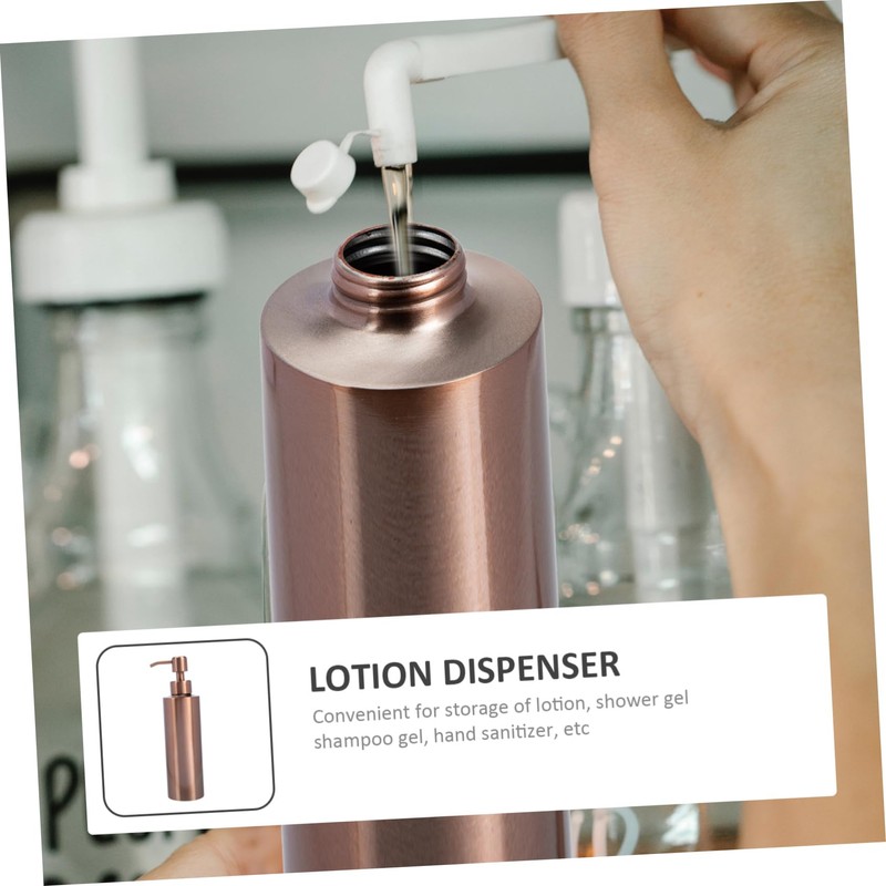 LABRIMP Stainless Steel Soap Dispenser Lotion Dispenser Bottle Household Pump