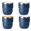 CHLJAR 4 oz Espresso Cup, Ceramic-Lined 18/8 Stainless Steel Coffee