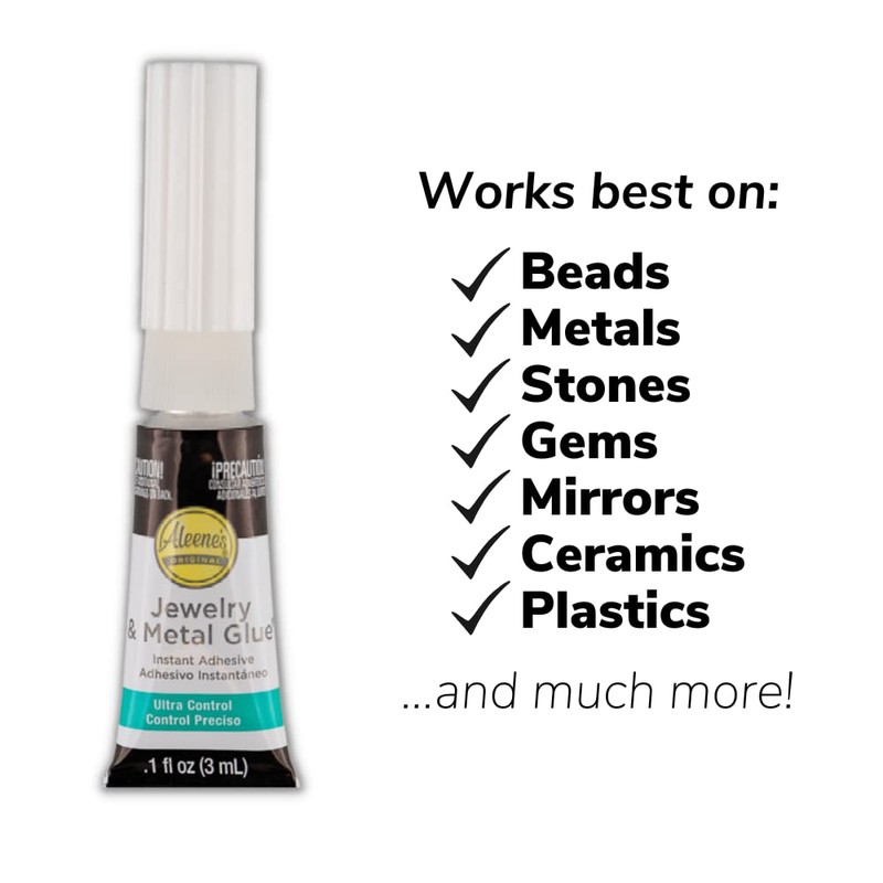 Jewelry & Metal Glue – No Drip Instant Adhesive –