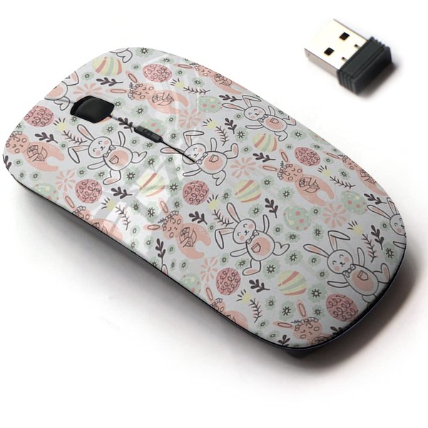 2.4G Wireless Mouse with Cute Pattern Design for All Laptops