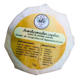 Acondicionador Sólido Cabello Biodegradable Piezas