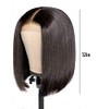 Peluca de Cabello Bob Bob, Peluca sin Gluio de Alta