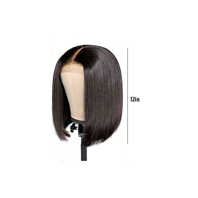 Peluca de Cabello Bob Bob, Peluca sin Gluio de Alta