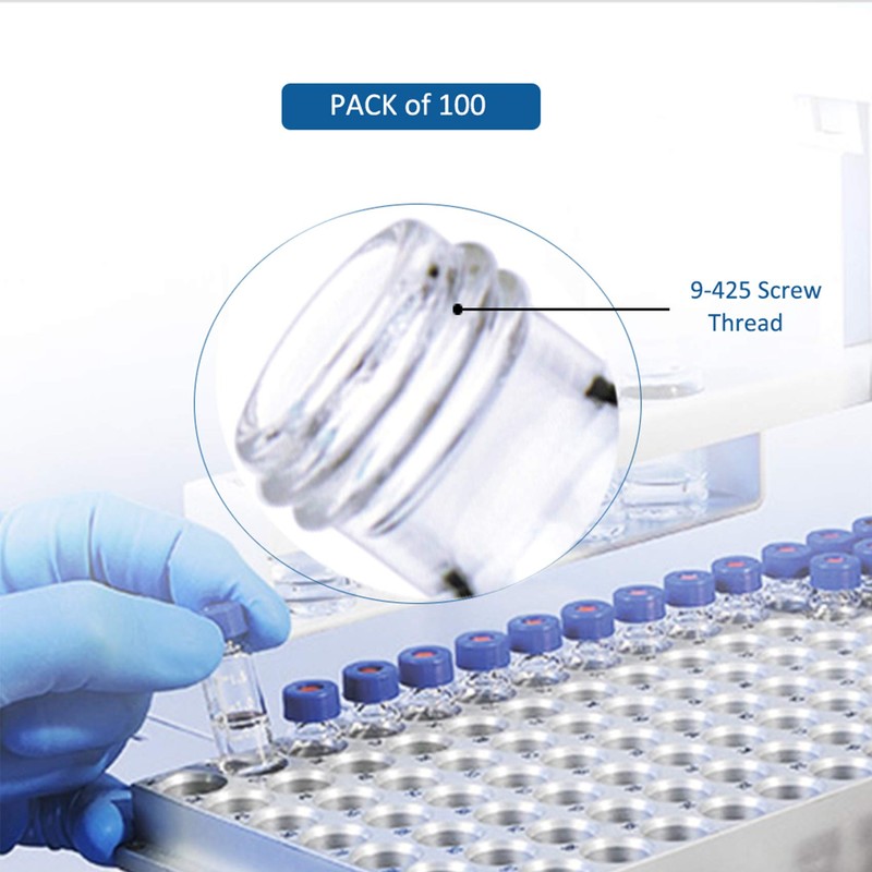ALWSCI 2 ml Clear Autosampler Vial, HPLC Vial with Writing