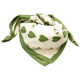 Alpenflüstern ATX043 Costume Neckerchief Deer Spinning Top in Traditional Colours, Green