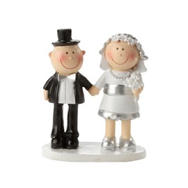 Silberne Hochzeit * Tortendekoration * Tortenfigur * Tischdekoration