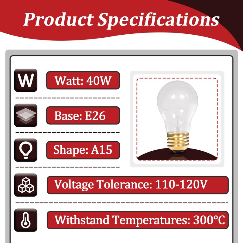 10 PCS 02.30.265 Heat Lamp Bulbs Compatible with Hatco Food