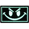 Bad Smile Smiling Face Tactical Morale Patch Embroidered Glow In
