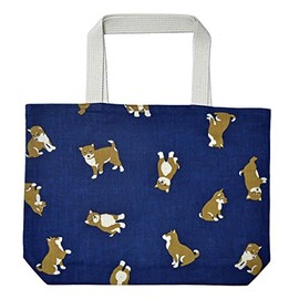 Hamamonyo Shiba inu Design Tenugui Fabric Tote Bag (Japan Import)