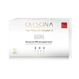 Labo Crescina Transdermic New Plate-Like Complex 12 Treatment and Anti-Caduta 200 Men's 20+20 Fiale