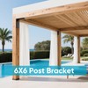 Heavy Duty Steel Corner Brackets 4pcs,6"x6"x5" L Right Reinforced Angle
