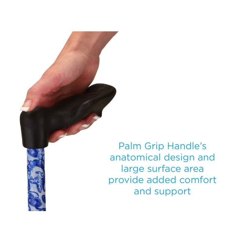 NOVA Medical Products Palm Grip Orthopedic Handle Walking Cane for