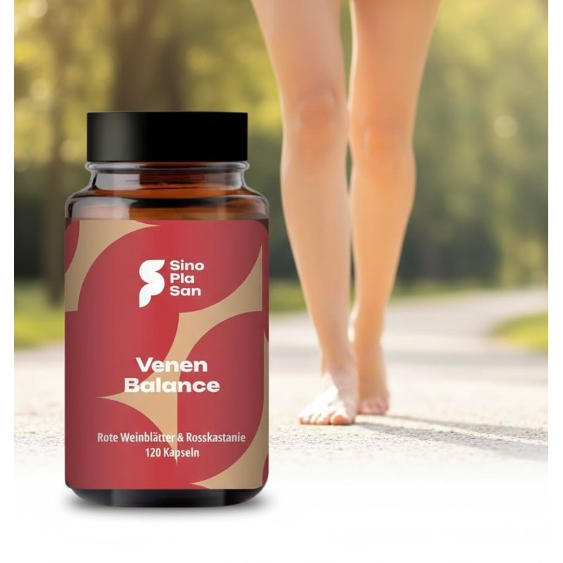 SinoPlaSan Vein Balance Complex | 120 Capsules | with Red