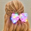 CAKURE Led Bow Hair Clip Pearl Tulle Hair Bow Barrettes