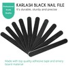 Karlash Professional Double Sided Emery Board 7" Black Nail File