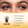 Cluster Lashes QUEWEL Individual Eyelashes 168 Pcs Lash Clusters Thin