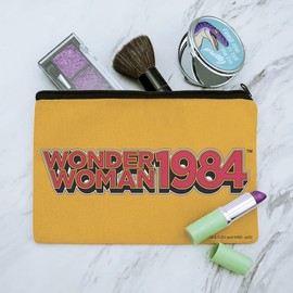 Wonder Woman 1984 Vintage Logo Makeup Cosmetic Bag Organizer Pouch