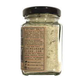 Stinky Salt (Sea Salt with garlic, onion, chive and black truffle) by Crimson and Clove