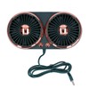 Car Fan 360° Rotatable 3 Speed DualHead USB Powered Mini